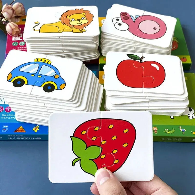 🧩 Carte Educative 32 Pezzi – Divertimento e Apprendimento per Piccoli Esploratori! 🎨📚