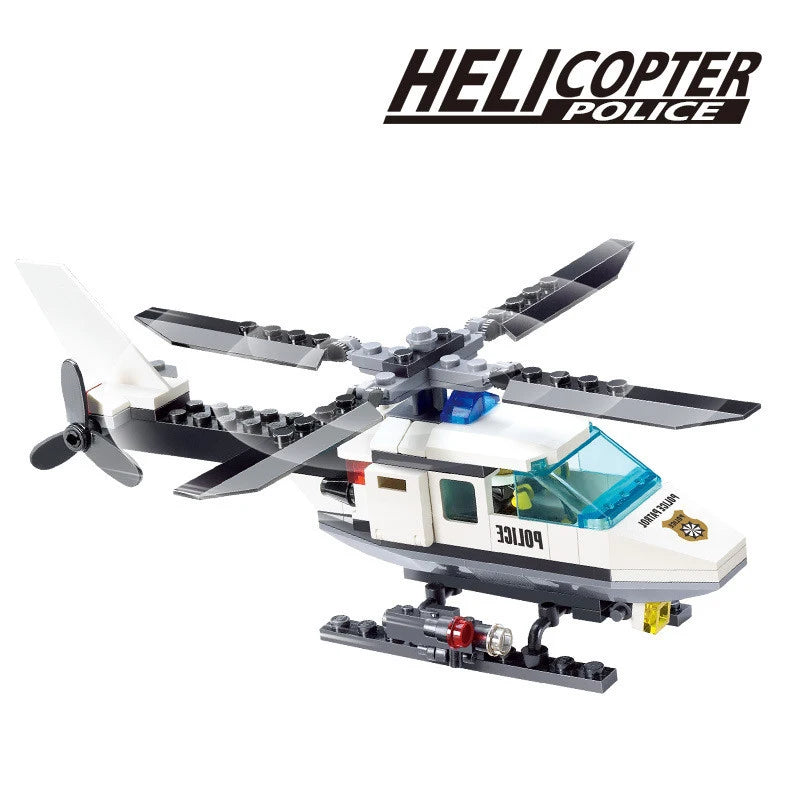 🛩️🚔 City Police – Set Costruzioni Veicoli della Polizia! 🚁🚓