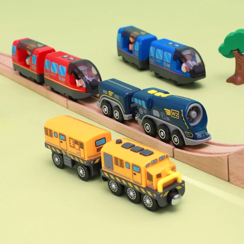 TRENINO CON BINARI IN LEGNO
