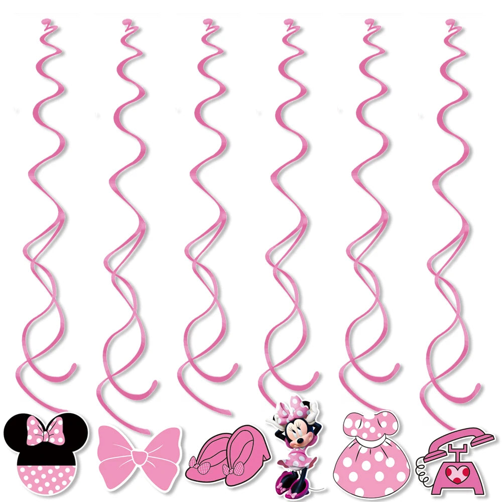 🎀 Decorazioni per Festa di Compleanno Minnie Mouse – Kit Tavola Usa e Getta per Bambine 🎀