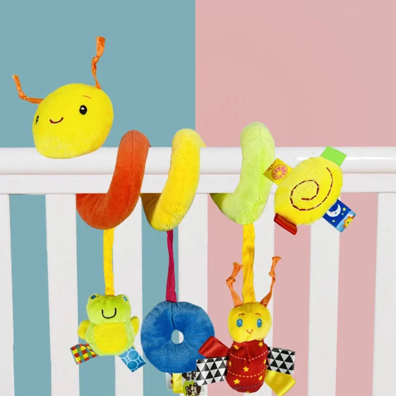 Giocattolo Appeso per Lettino Neonati – Giochi a Spirale per Passeggino, Lettino e Culla, Giocattolo Morbido e Colorato per Neonati