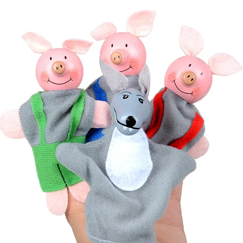 Set di Burattini da Dito - Animali Baby in Peluche 🦆🎭