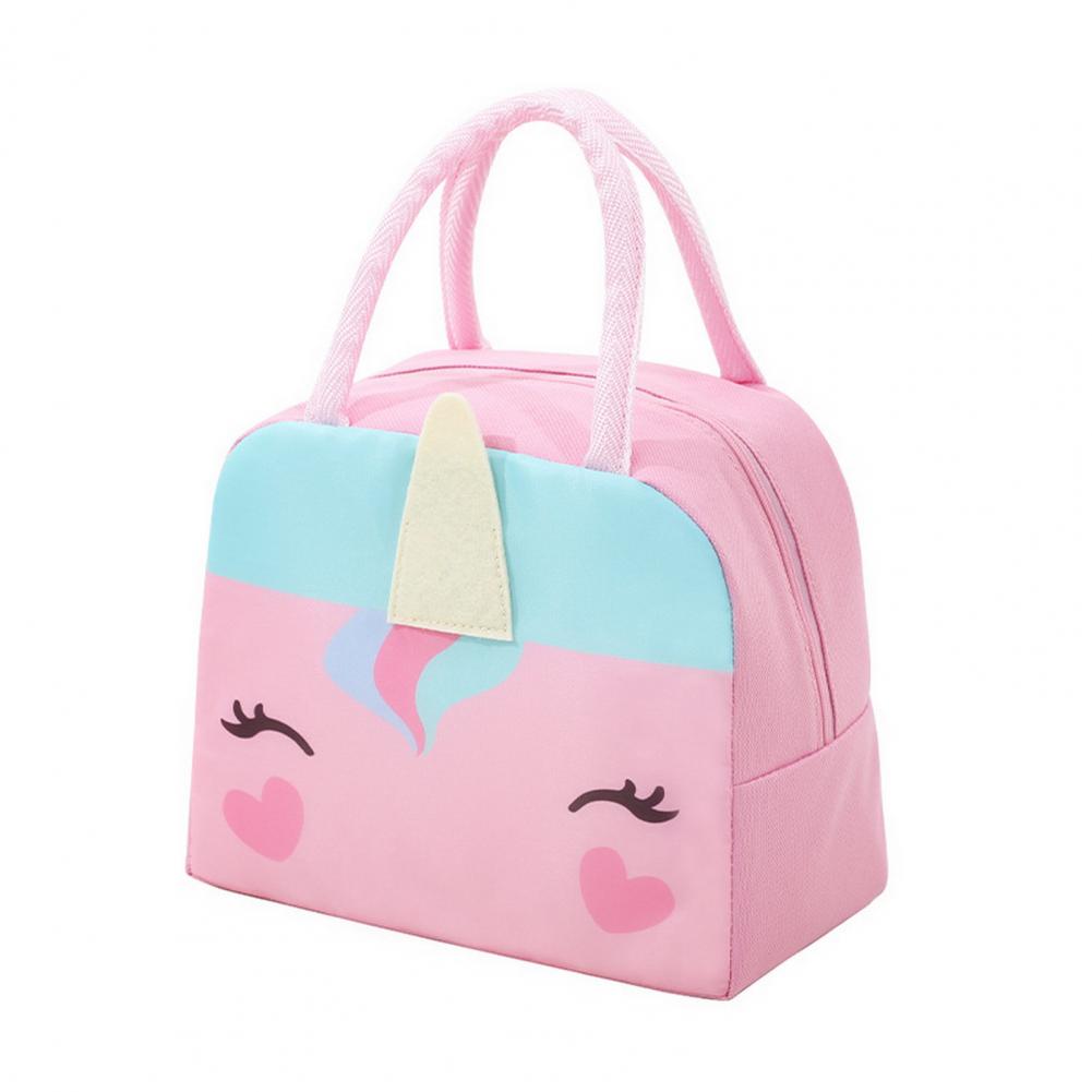 Borsa per il Pranzo Carina con Motivo Cartoon - Borsa Termica Insulata per Bambini