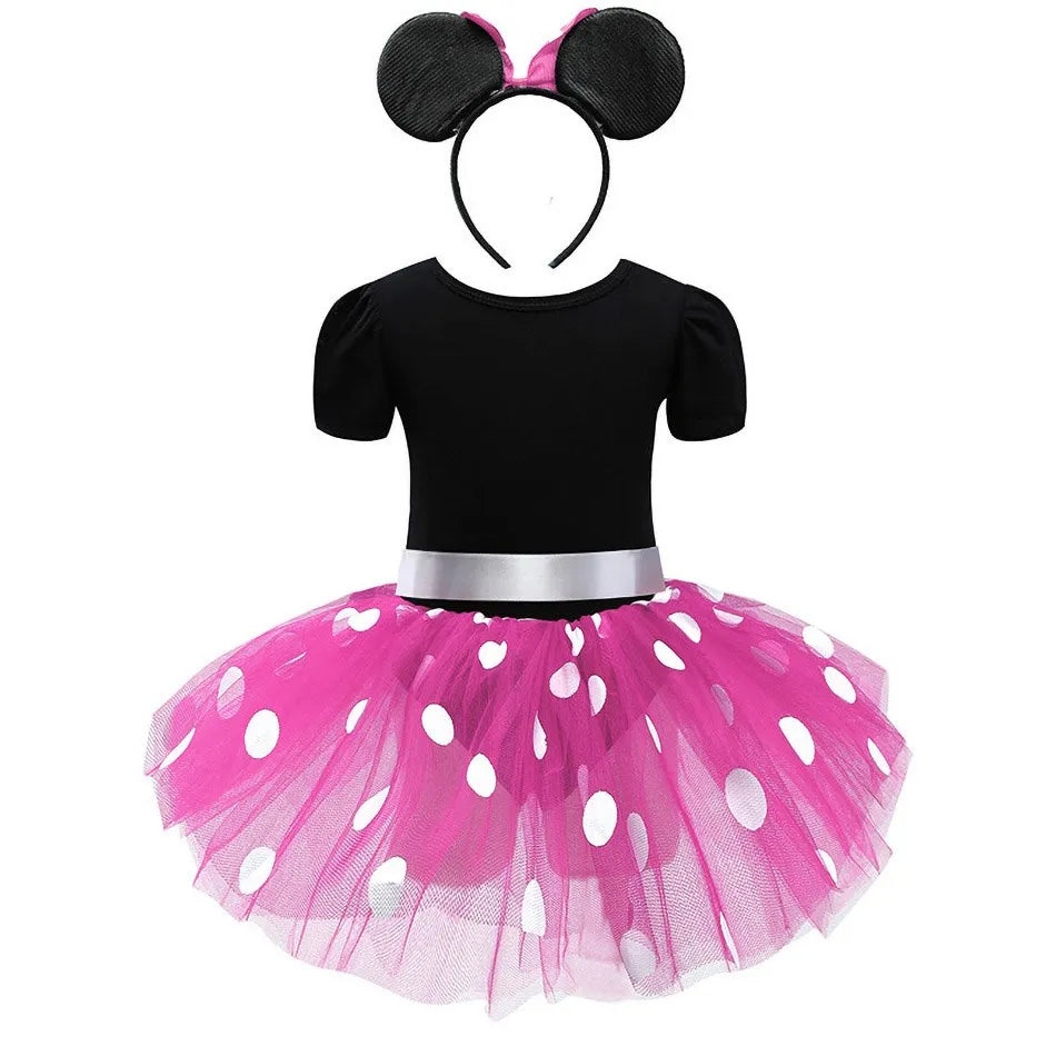 🎀🐭 Vestito Tutù Bimba – Minnie & Mickey per Piccole Stelle del Party! 🌟