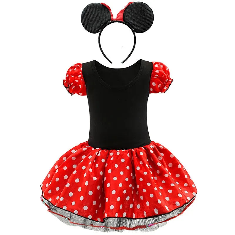 🎀🐭 Vestito Tutù Bimba – Minnie & Mickey per Piccole Stelle del Party! 🌟