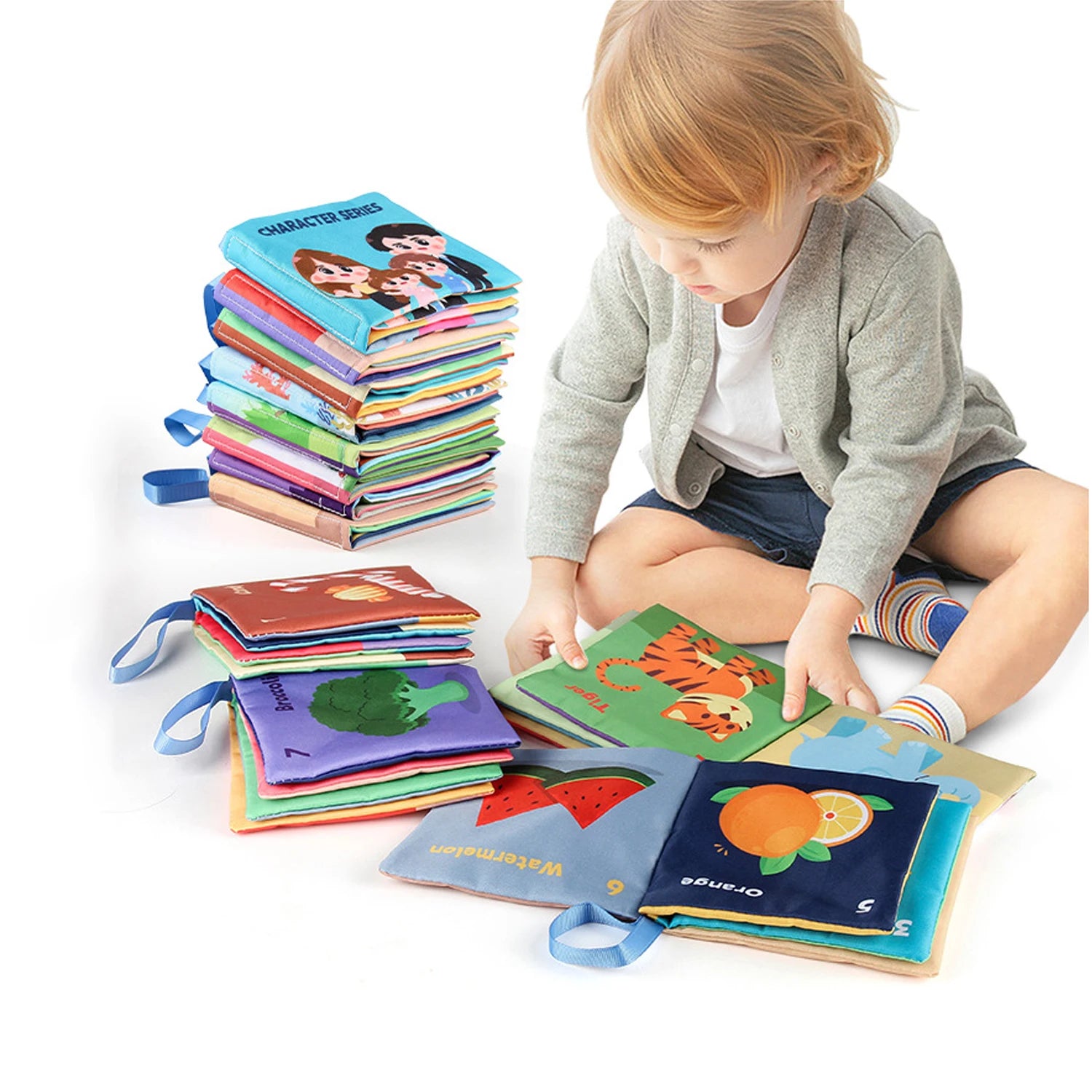 📚👶 Libri Sensoriali Morbidi Montessori – Scopri il Mondo con il Tocco! 👶📚