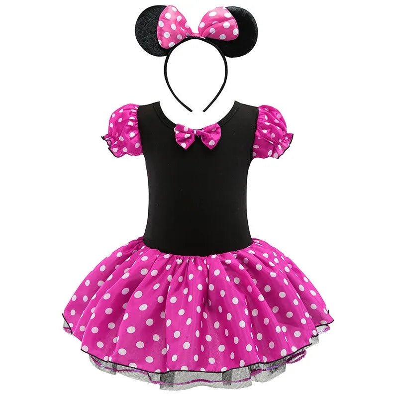 🎀🐭 Vestito Tutù Bimba – Minnie & Mickey per Piccole Stelle del Party! 🌟