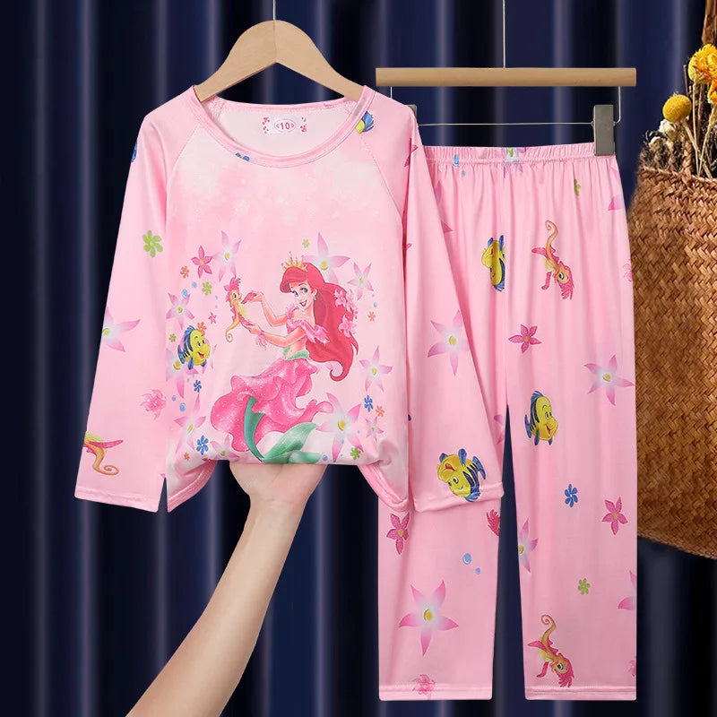 🌙🎀 Pigiama Bambina Disney – Elsa, Minnie &amp; Sirenetta per Sogni da Favola! 🧜♀️❄️