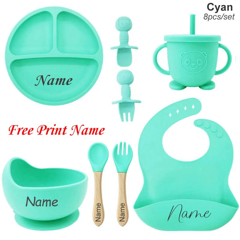 🍽️👶 Set Pappa Personalizzato in Silicone – Perfetto per il tuo Bebè! 👶🍽️
