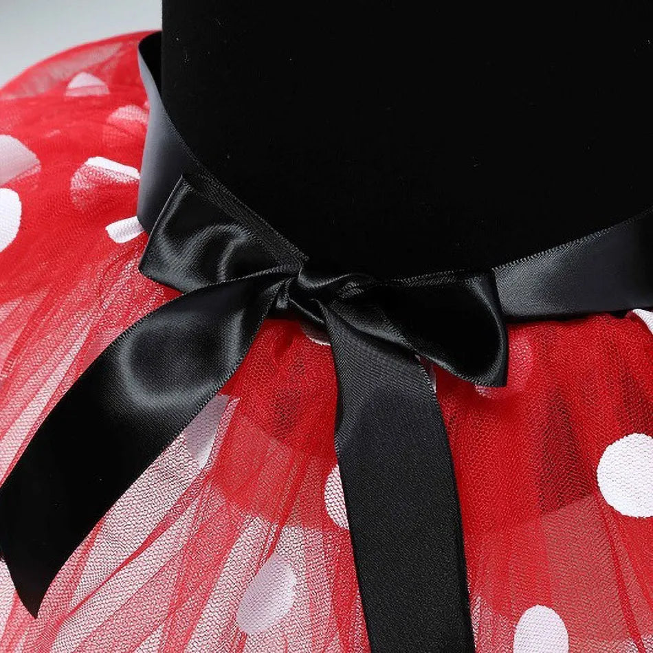 🎀🐭 Vestito Tutù Bimba – Minnie & Mickey per Piccole Stelle del Party! 🌟