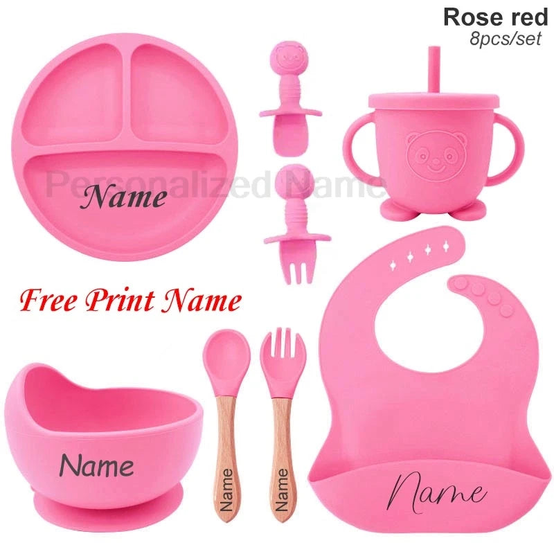 🍽️👶 Set Pappa Personalizzato in Silicone – Perfetto per il tuo Bebè! 👶🍽️