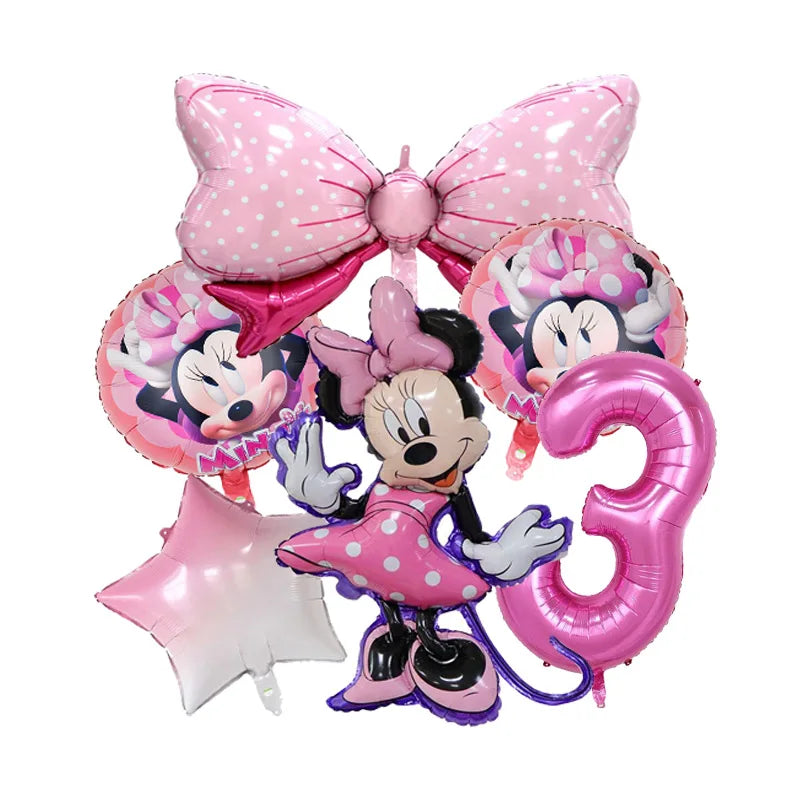 🎀 Decorazioni per Festa di Compleanno Minnie Mouse – Kit Tavola Usa e Getta per Bambine 🎀