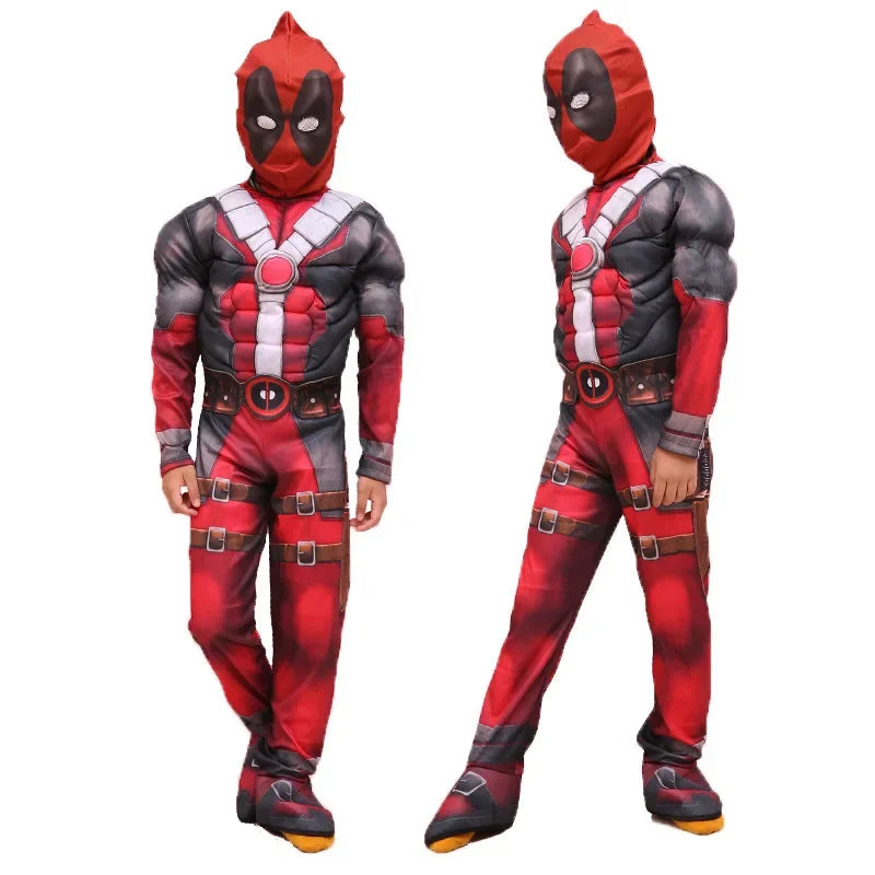 Costume da Deadpool per Adulti, Bambini e Donne - Maschera, Tuta e Accessori Cosplay