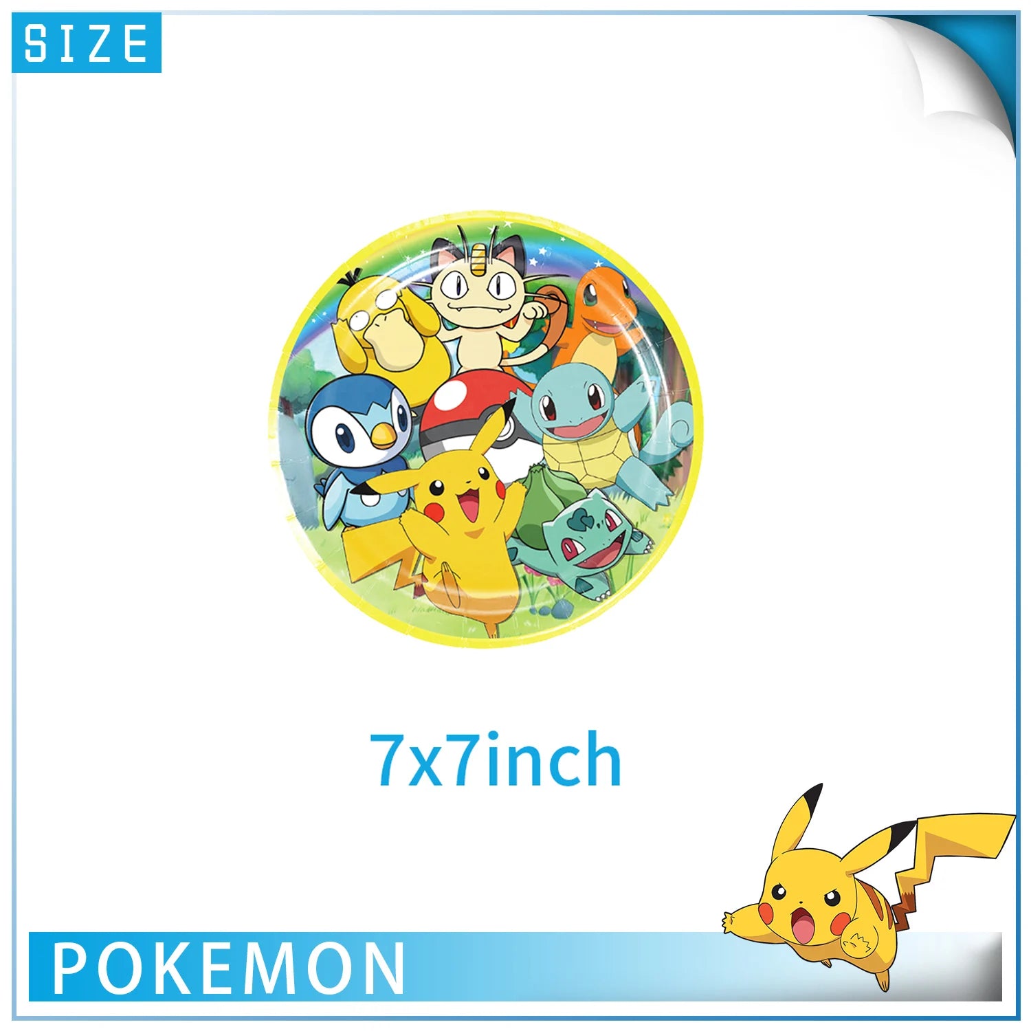 Pokemon Birthday Party Decor Disposable Tableware Cup Plate Napkin Tablecloth Pikachu Kids Baby Shower Party Supplies