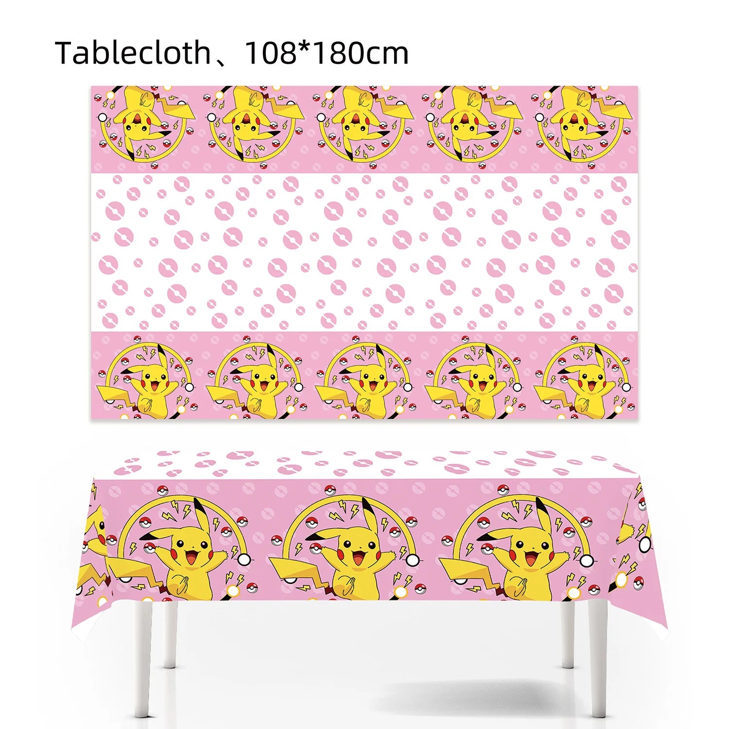 Pokemon Birthday Party Decor Disposable Tableware Cup Plate Napkin Tablecloth Pikachu Kids Baby Shower Party Supplies