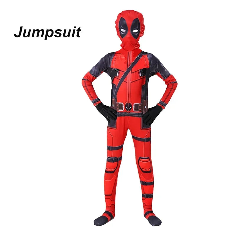 Costume da Deadpool per Adulti, Bambini e Donne - Maschera, Tuta e Accessori Cosplay