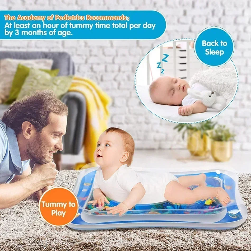 🌊🐠 Tappetino Acquatico Gonfiabile – Divertimento e Sviluppo Sensoriale per il tuo Bebè! 🐠🌊