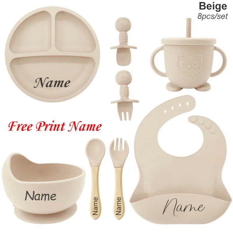 🍽️👶 Set Pappa Personalizzato in Silicone – Perfetto per il tuo Bebè! 👶🍽️