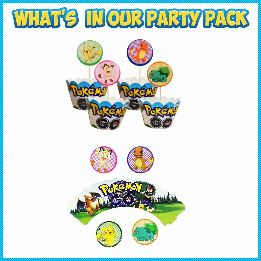 1Set Pokemon Balloon 32 Inch Number Foil Balloons 1st-9st Kids Pikachu Theme Birthday Party Decorations Baby Shower Globos Toy