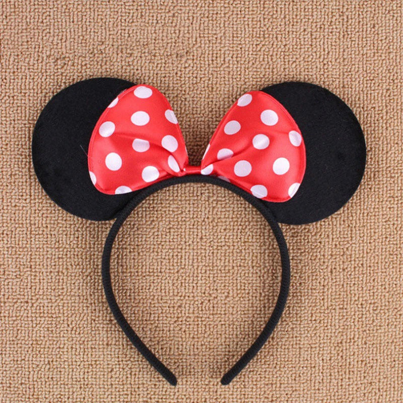 🎀🐭 Cerchietti Orecchie Minnie e Topolino – Accessorio Brillante per Piccole Star delle Feste! 🥳✨