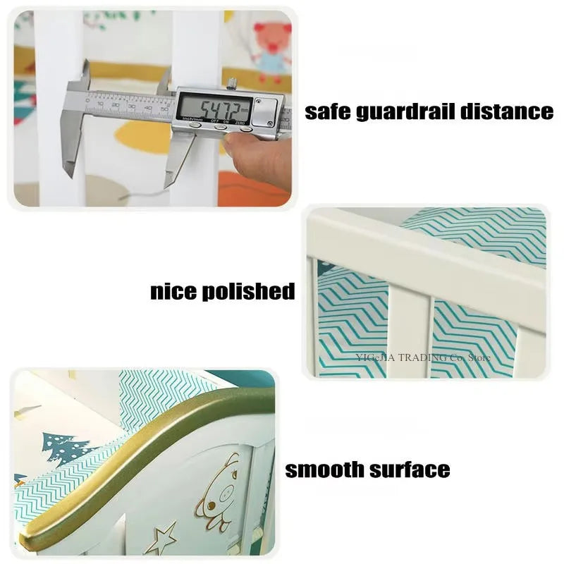 🌿👶 Culla in Legno Multifunzionale – Dolce Nanna in Sicurezza! 👶🌿