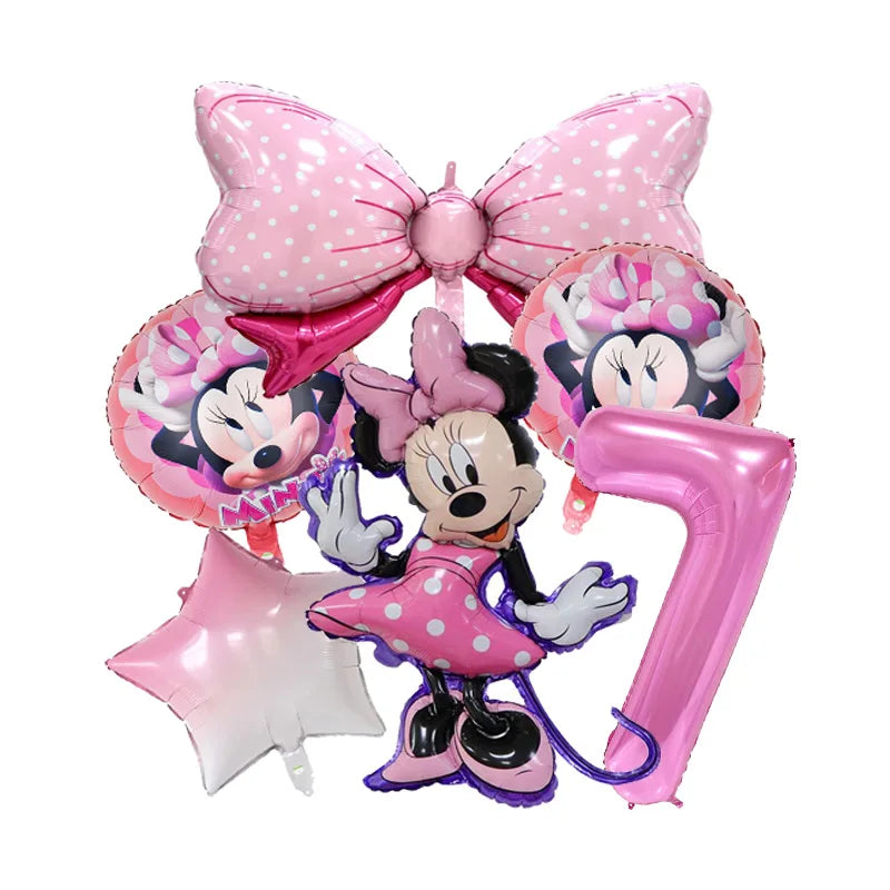 🎀 Decorazioni per Festa di Compleanno Minnie Mouse – Kit Tavola Usa e Getta per Bambine 🎀