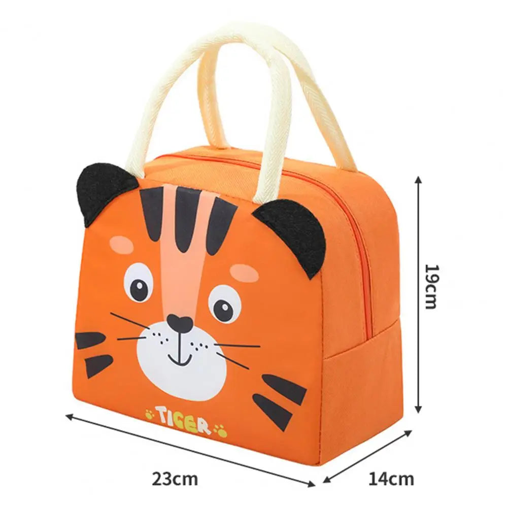 Borsa per il Pranzo Carina con Motivo Cartoon - Borsa Termica Insulata per Bambini