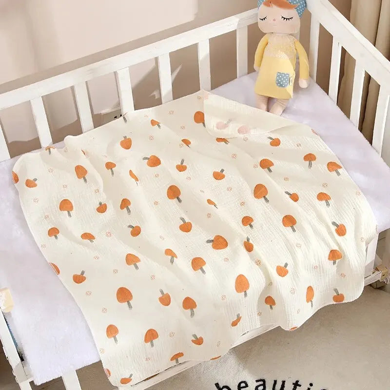 🍼🛁 Copertina Swaddle in Mussola di Cotone – Morbide Coccole per il Tuo Bebè! 🛁🍼