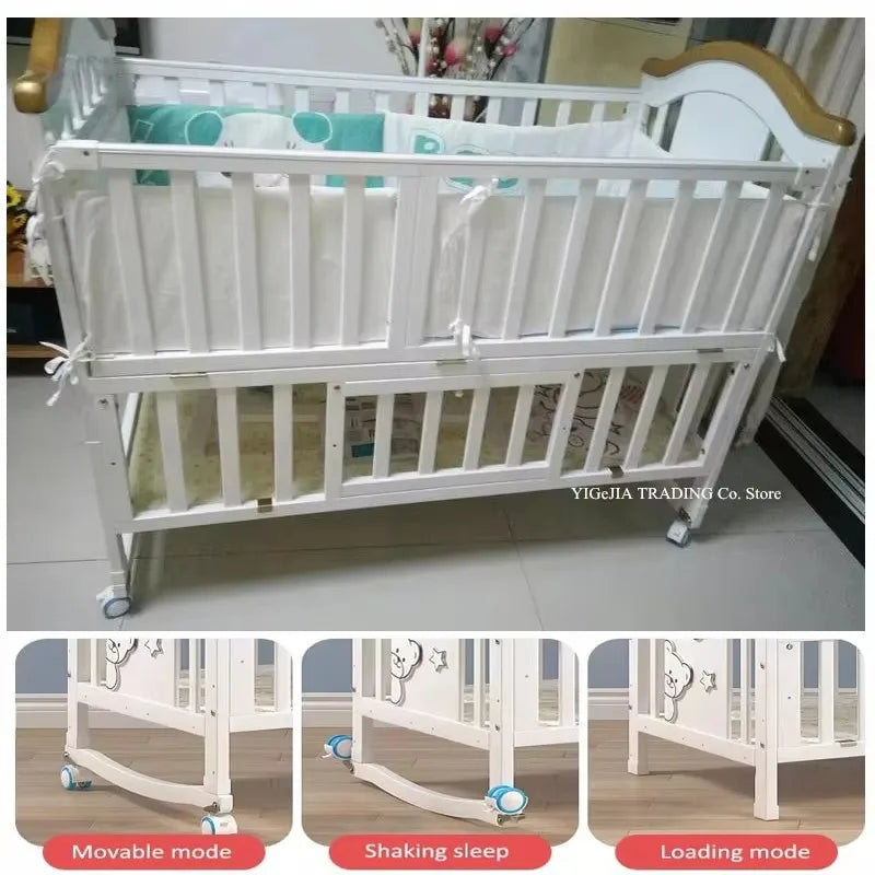 🌿👶 Culla in Legno Multifunzionale – Dolce Nanna in Sicurezza! 👶🌿