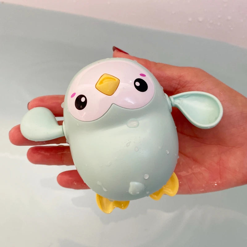 Giocattolo da Bagno per Bambini - Anatroccolo e Pinguino Spruzzatori d'Acqua
