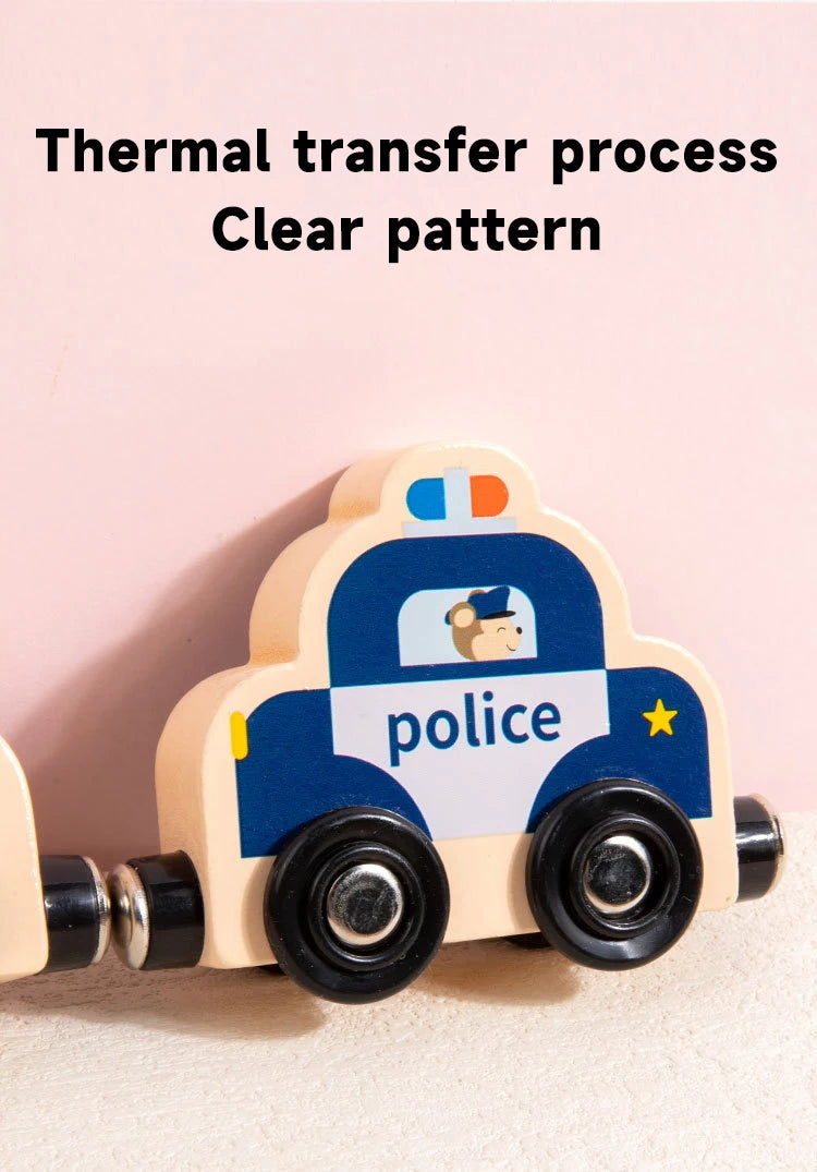 🚂 Treno Magnetico Montessori in Legno – Gioco Educativo per Piccoli Esploratori! 🎨🔢