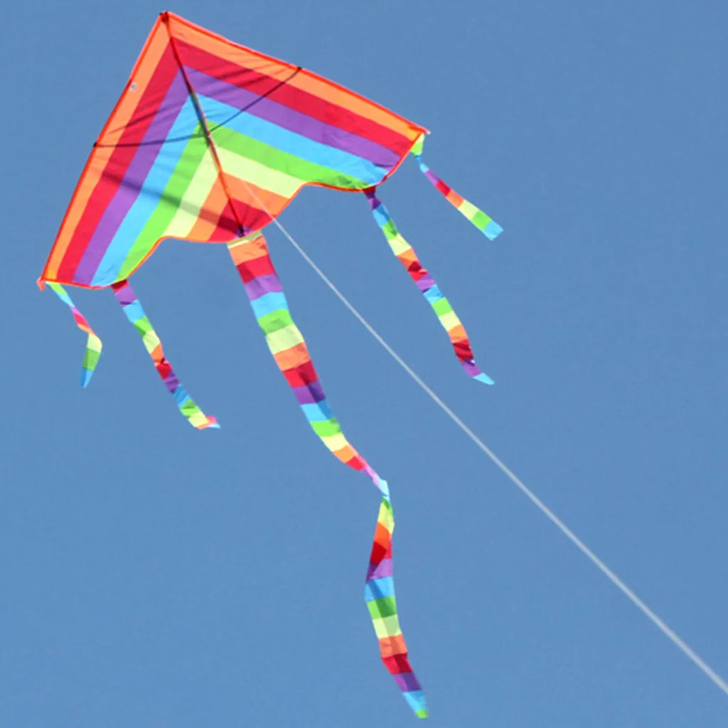 Aquilone Rainbow Colorato Facile da Vola - Giocattolo da Spiaggia per Bambini all'Aperto