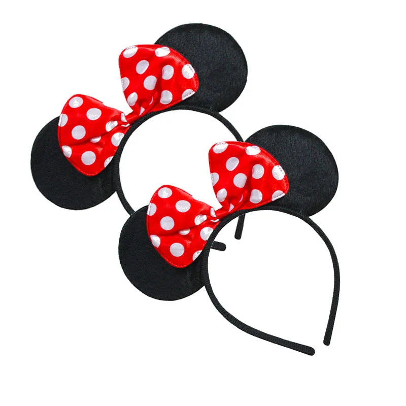 🎀🐭 Cerchietti Orecchie Minnie e Topolino – Accessorio Brillante per Piccole Star delle Feste! 🥳✨