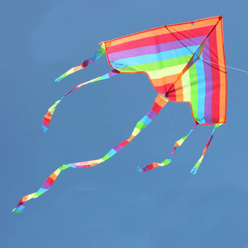 Aquilone Rainbow Colorato Facile da Vola - Giocattolo da Spiaggia per Bambini all'Aperto