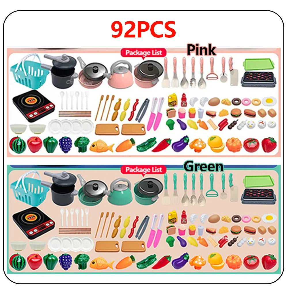 🍳 Set Cucina Giocattolo – 92/69/59 Pezzi per Piccoli Chef! 🥕🍽️