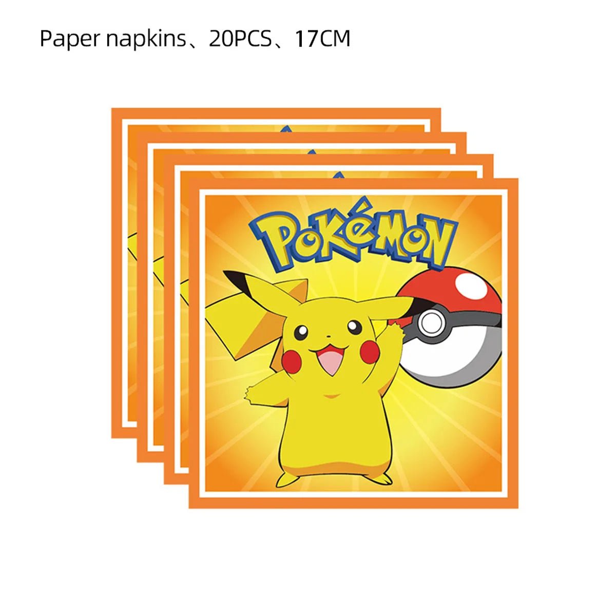 Pokemon Birthday Party Decor Disposable Tableware Cup Plate Napkin Tablecloth Pikachu Kids Baby Shower Party Supplies