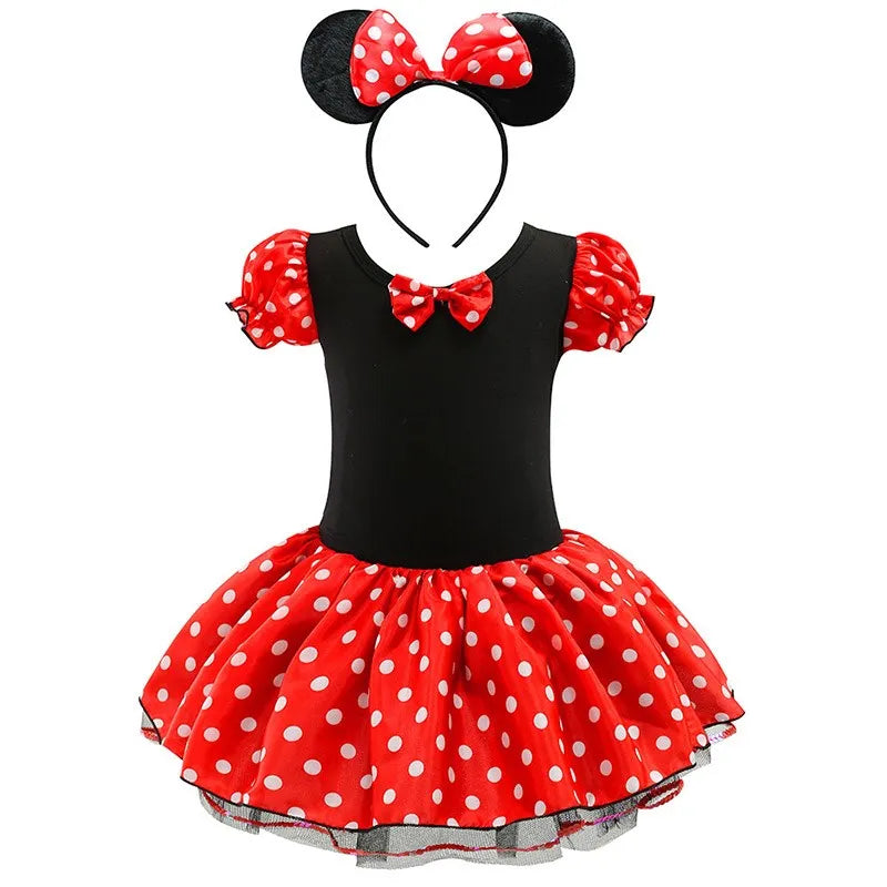 🎀🐭 Vestito Tutù Bimba – Minnie & Mickey per Piccole Stelle del Party! 🌟