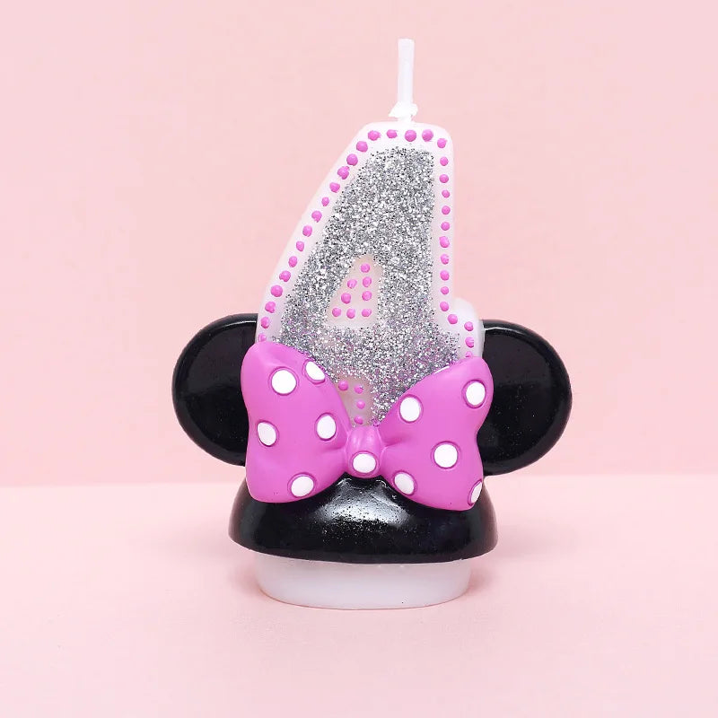 🎉 Candeline Minnie con Numeri – Per Feste di Compleanno da Favola! 🕯️🎂