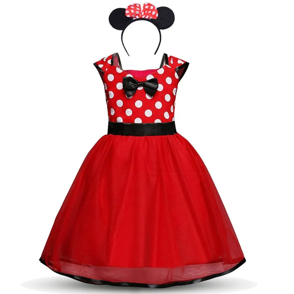 🎀🐭 Vestito Tutù Bimba – Minnie & Mickey per Piccole Stelle del Party! 🌟
