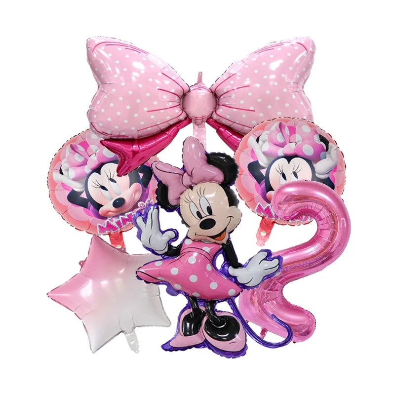 🎀 Decorazioni per Festa di Compleanno Minnie Mouse – Kit Tavola Usa e Getta per Bambine 🎀