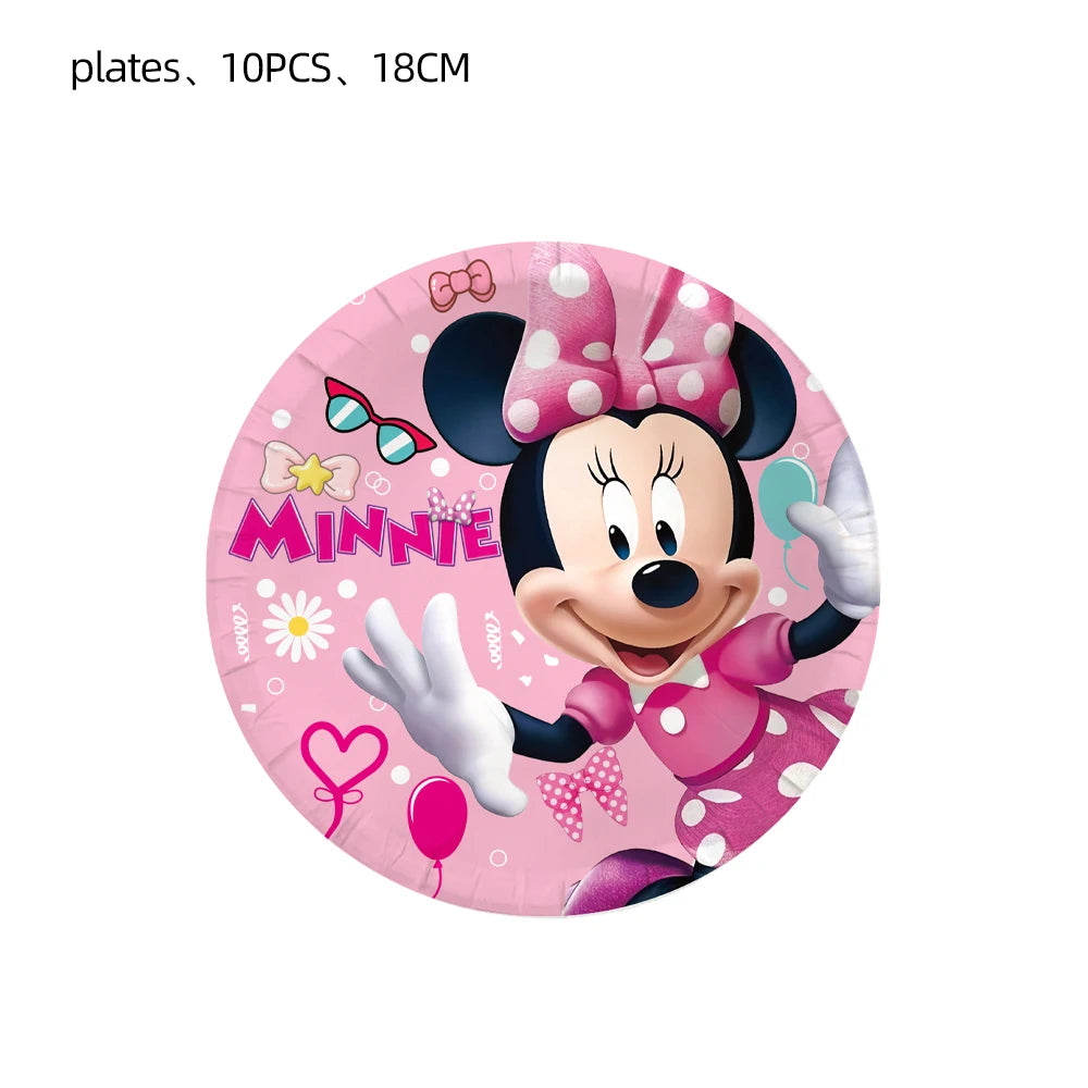 🎀 Decorazioni per Festa di Compleanno Minnie Mouse – Kit Tavola Usa e Getta per Bambine 🎀