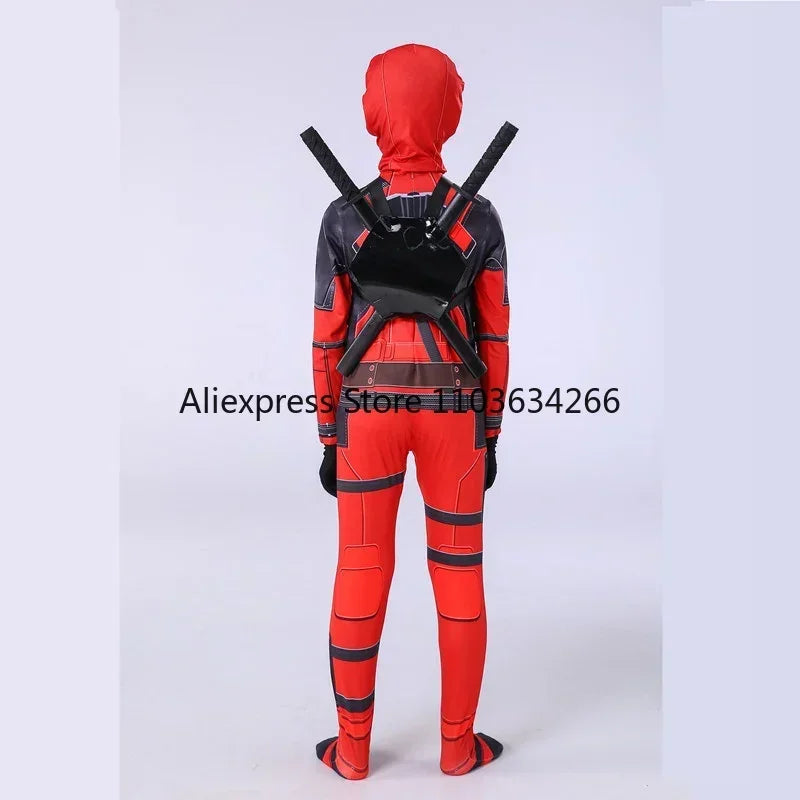 Costume da Deadpool per Adulti, Bambini e Donne - Maschera, Tuta e Accessori Cosplay