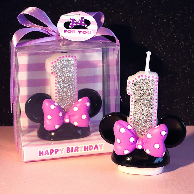 🎉 Candeline Minnie con Numeri – Per Feste di Compleanno da Favola! 🕯️🎂