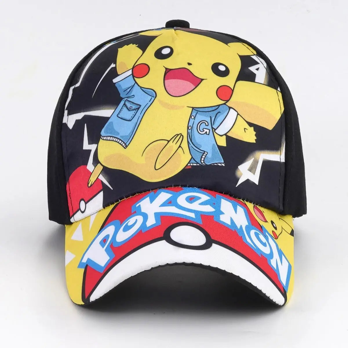 New Pokemon Kawaii Pikachu Baseball Cap Children's Hat Boys Girls Sun Hat Cartoon Hip Hop Fashion Charm Hat Kids Gift
