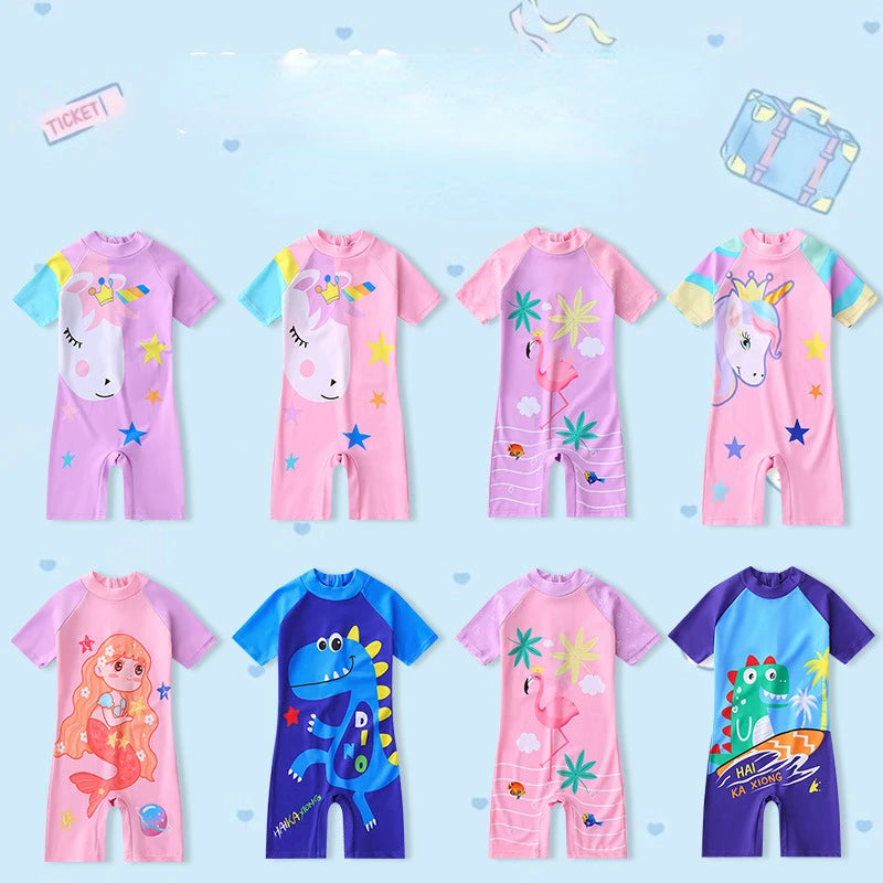 Costume da Bagno Bambini - Intero con Stampe Cartonate 🌊🏖️
