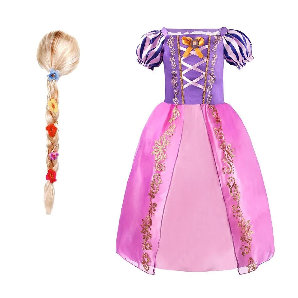 Abito da principessa ispirato ai personaggi di Rapunzel, Cenerentola e Belle