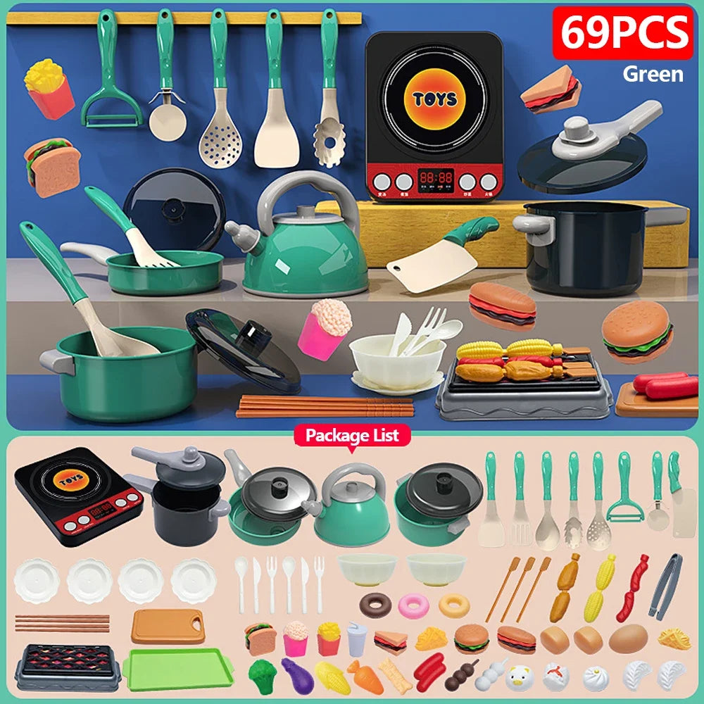 🍳 Set Cucina Giocattolo – 92/69/59 Pezzi per Piccoli Chef! 🥕🍽️
