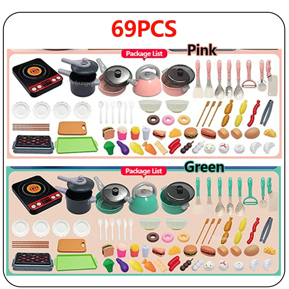 🍳 Set Cucina Giocattolo – 92/69/59 Pezzi per Piccoli Chef! 🥕🍽️