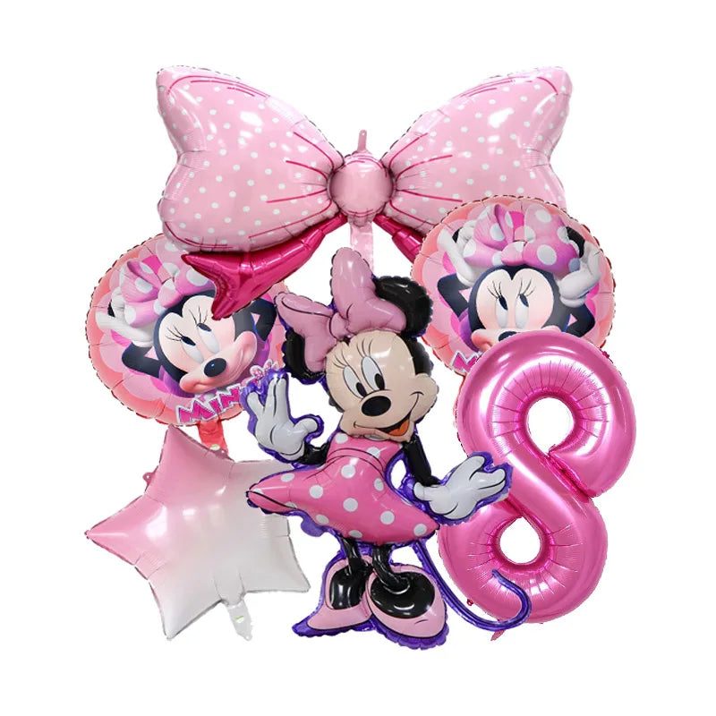 🎀 Decorazioni per Festa di Compleanno Minnie Mouse – Kit Tavola Usa e Getta per Bambine 🎀