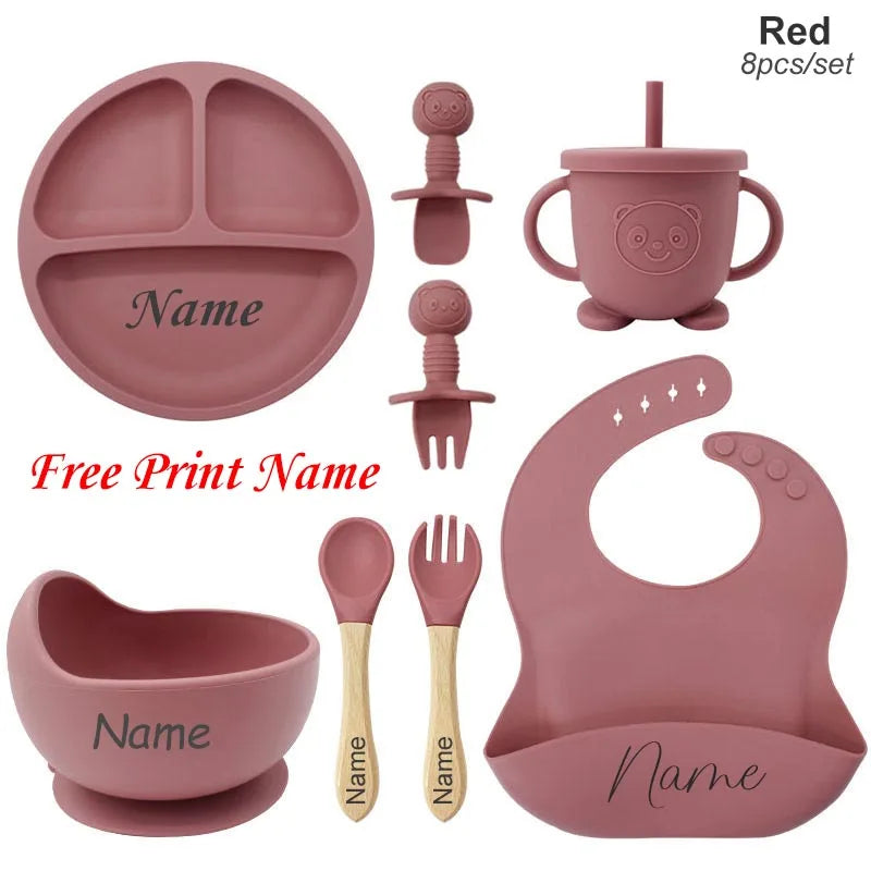 🍽️👶 Set Pappa Personalizzato in Silicone – Perfetto per il tuo Bebè! 👶🍽️